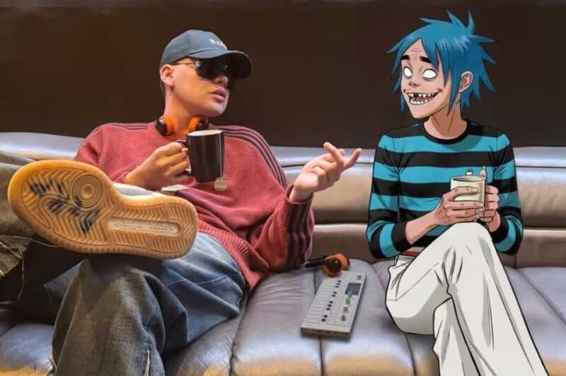 Una nueva session se suma a la agenda de Bizarrap: colaborará con Gorillaz bizarrap y gorillaz