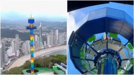 Atracción inaugurada hace tres meses falló y dejó turistas atrapados en Balneário Camboriú girotower 1068x601 1.jpg - 5