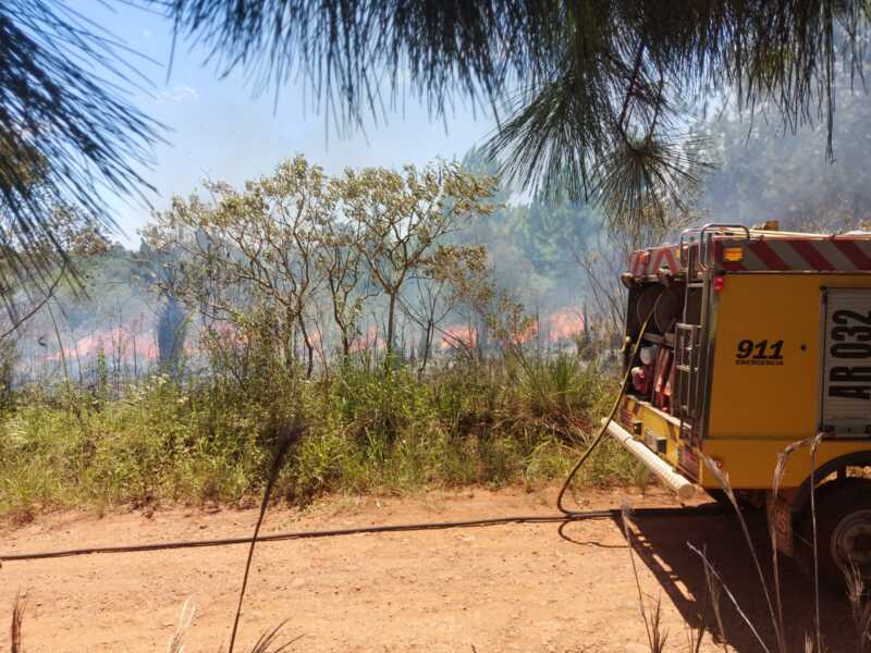 Clima en Misiones: lluvias, tormentas y calor extremo hasta el sábado 4 incendio malezas