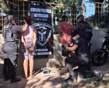 Operativo policial en Oberá permitió recuperar los elementos robados.