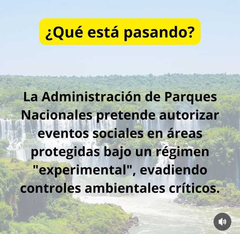 Orembaé busca frenar los eventos sociales en el Área Cataratas del Parque Iguazú 3 Orembaé llevó a la Justicia la resolución que habilita microeventos en uno de los sectores más sensibles del Parque Iguazú.