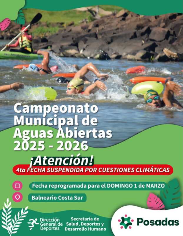 En Posadas: 4° fecha del Aguas Abiertas