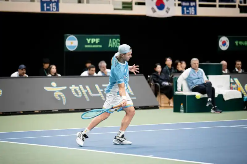 Argentina sufrió una sorpresiva derrota ante Corea del Sur en la Copa Davis Argentina