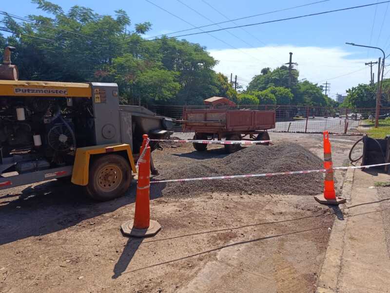 Obras de saneamiento en la chacra 83 de Posadas: estiman que finalizarían en marzo 3 obrasa