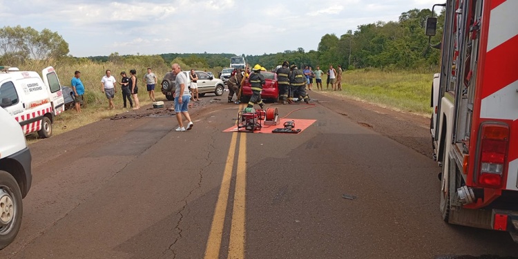 Grave choque frontal en la Ruta Provincial 4 Choque