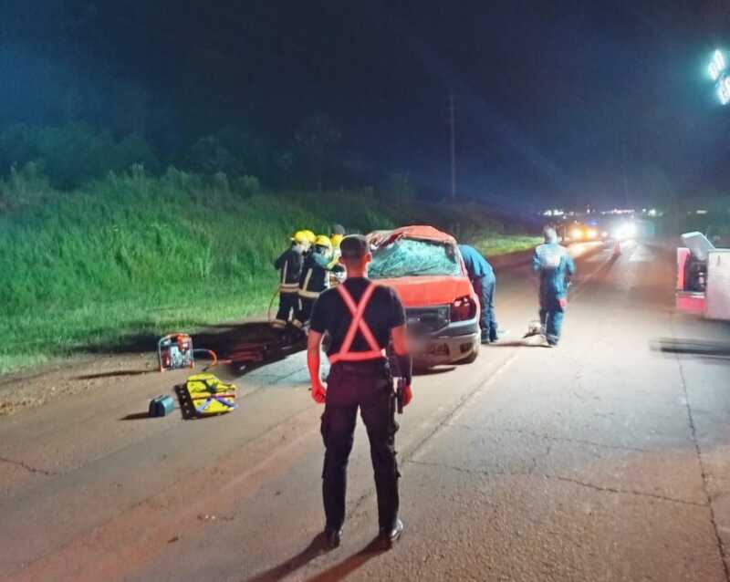 San Vicente: conductor herido tras despistar en la Ruta Provincial 13 1 conductor
