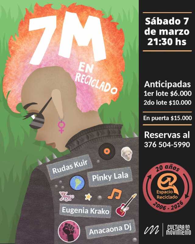 Agenda cultural del 8M en Posadas: arte, música y encuentros 6 20260303 espacio reciclado 1 - 5