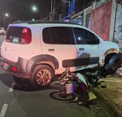 El choque ocurrió el domingo por la noche en avenida Tambor de Tacuarí casi Vivanco, en Posadas.