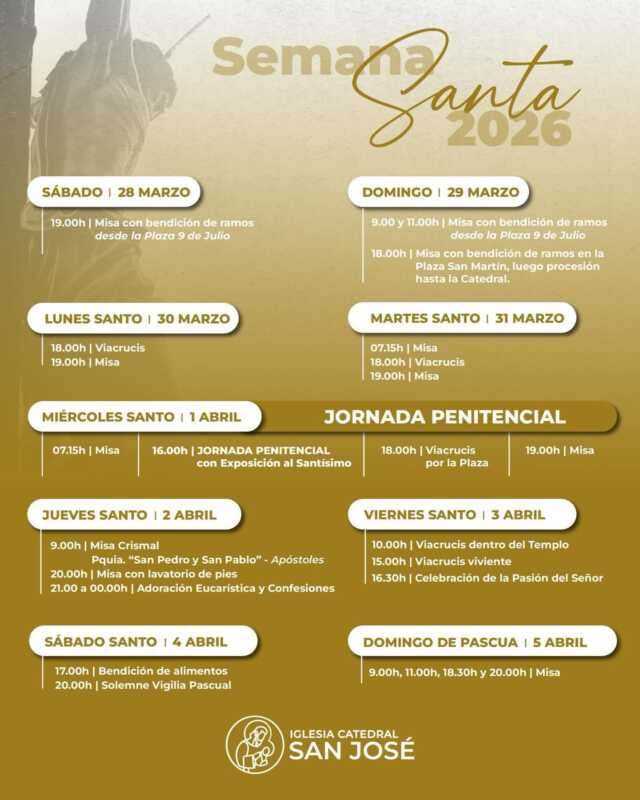 Domingo de Ramos: horarios y actividades en la Catedral 1 Domingo