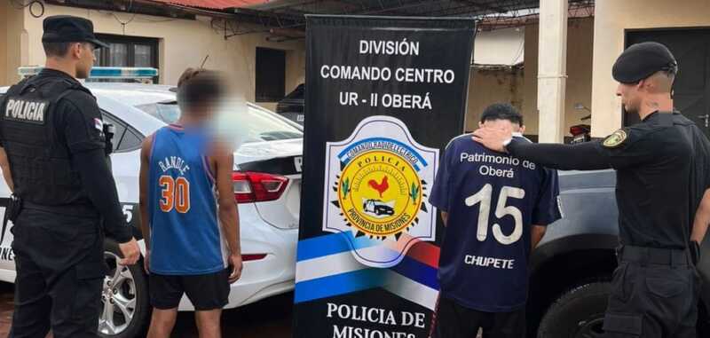 Detienen a dos sospechosos por robo a una jubilada en Oberá Oberá