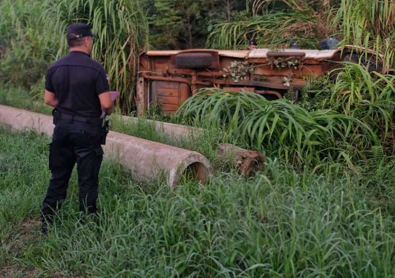 San Vicente: un hombre resultó herido tras despistar en la Ruta 14 Vicente