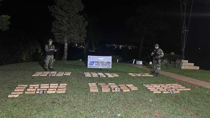 prefectura incautó 141 kg de droga