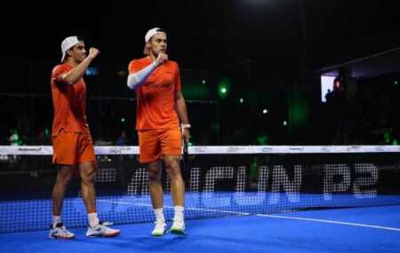Leandro Augsburger y Juan Lebrón debutaron con triunfo en el Buenos Aires Premier Padel P1 tras vencer en dos tie break a Sastre y Villalonga. El misionero ya está en octavos.