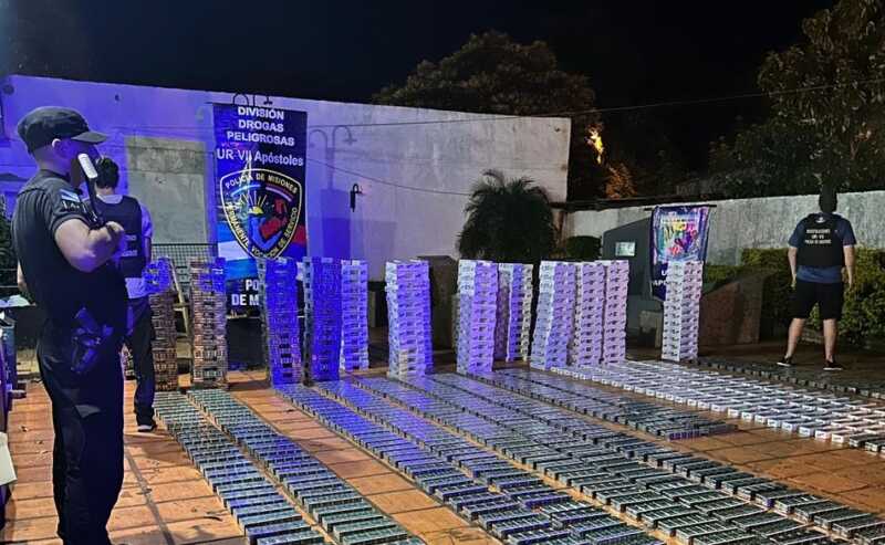 Secuestraron cigarrillos de contrabando valuados en más de $30 millones en San José cigarrillos