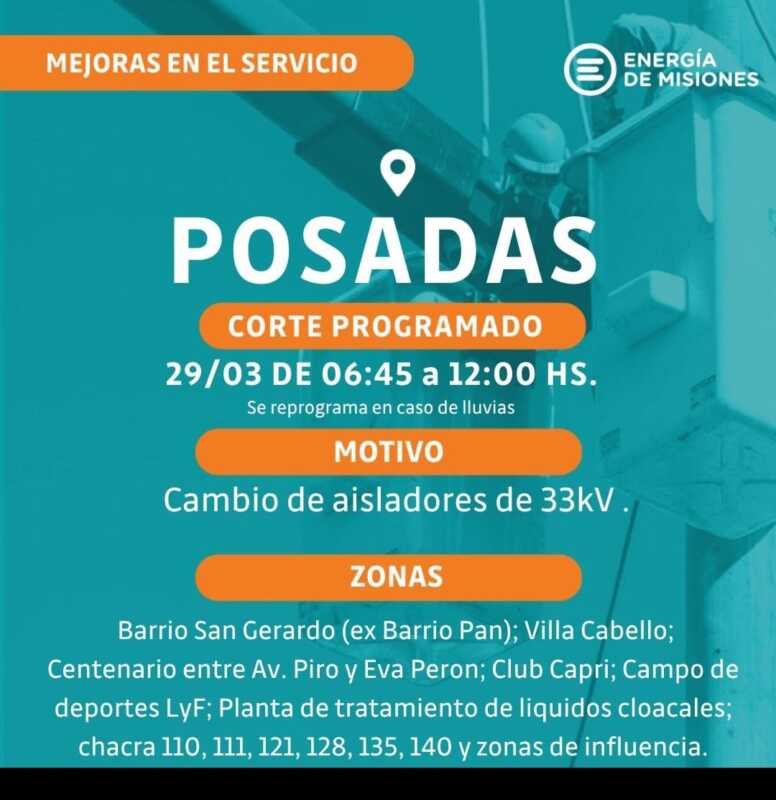 Realizaron trabajos de infraestructura eléctrica en el oeste de Posadas 3 eléctrica
