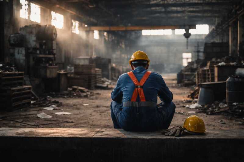 La paralización industrial deja fábricas vacías y trabajadores sin empleo en todo el país.