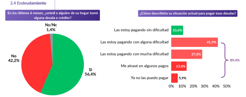 Deuda al límite: 9 de cada 10 argentinos no puede pagar y crece el colapso financiero 3 endeudamiento - 2