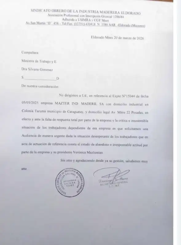 Trabajadores madereros exigen respuestas por planta paralizada 1 Trabajadores