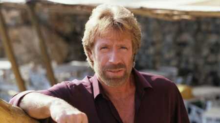 Chuck Norris en 1985. Frederic Meylan/Sygma/Getty Images.