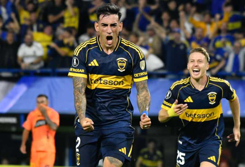 Boca goleó a Barcelona de Ecuador en La Bombonera y lidera con puntaje ideal en la Libertadores boca