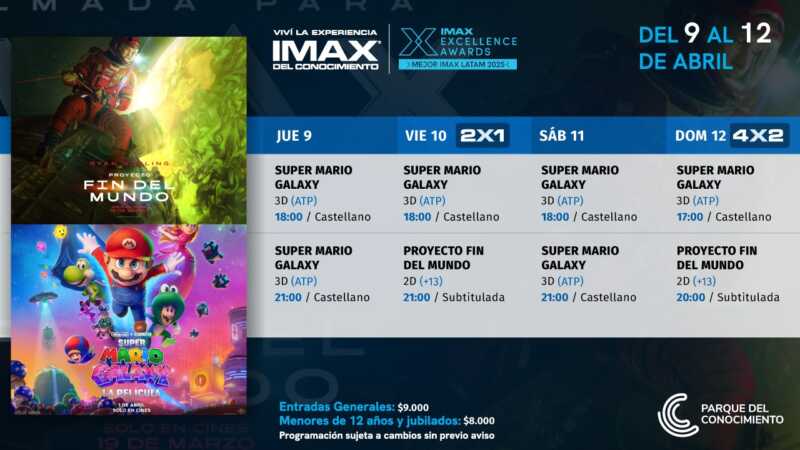 Super Mario Galaxy se estrena en el IMAX del Conocimiento