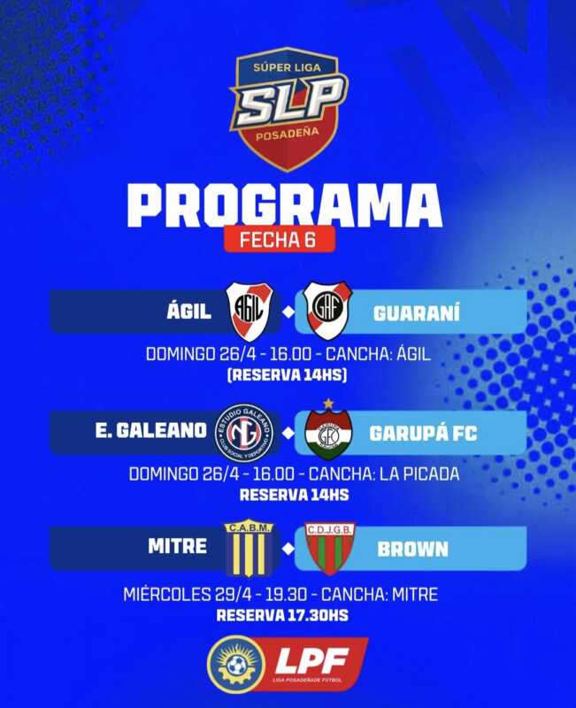 SuperLiga: Garupá defiende la cima en una fecha 6 cargada de buen fútbol 2 Garupá