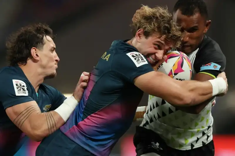 Los Pumas 7s se metió en semifinales en Hong Kong 1 Pumas