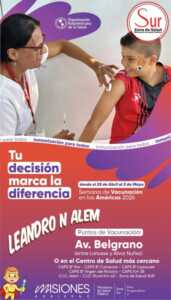 Misiones refuerza la vacunación con operativos en plazas, CAPS y hospitales 8 Semana de la vacunacion 11 - 7