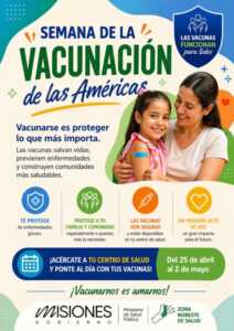 Misiones refuerza la vacunación con operativos en plazas, CAPS y hospitales 6 Semana de la vacunacion 14 - 5