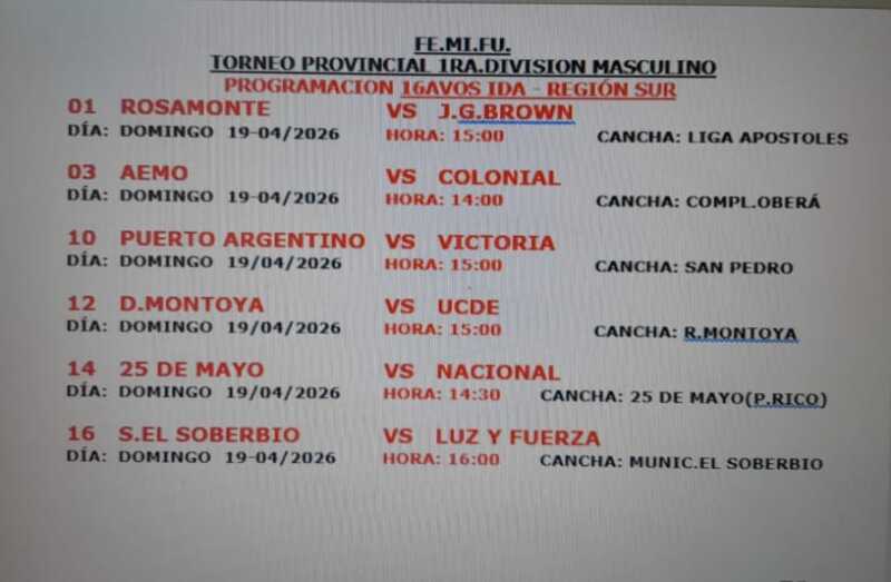 Arranca el Provincial de la FeMiFu con ajustes por el superclásico y duelos en toda la provincia 3 WhatsApp Image 2026 04 15 at 21.03.03 - 2