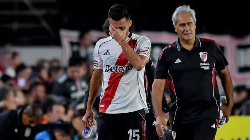 Alarma superclásica: River pierde a Vera y a Quintero para el choque ante Boca lesionados en River