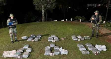 Decomisaron casi 90 kilos de drogas valuados en más de 300 millones de pesos en Misiones droga