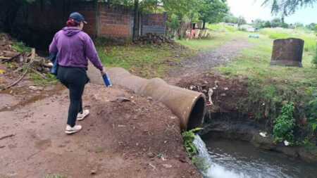 Vecinos de la Chacra 146 reclaman el avance del entubamiento del arroyo Mártires ante nuevas inundaciones chacra 146 entubamiento Posadas