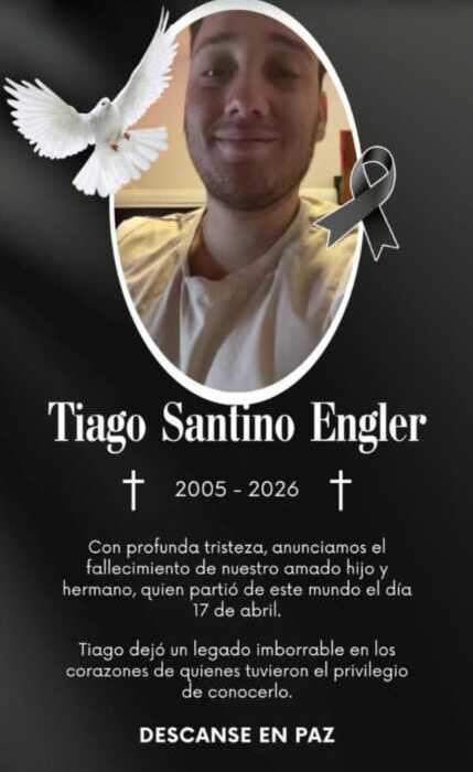 Deporte misionero de luto: falleció el joven pesista Tiago Engler 1 tiago