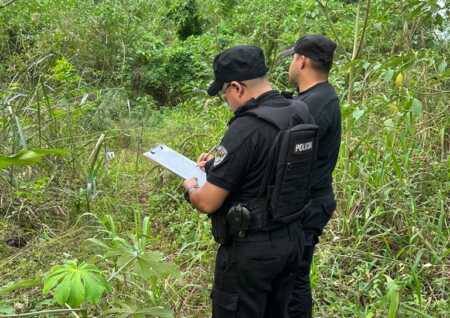 Investigan el hallazgo de restos óseos en una zona rural de Puerto Esperanza óseos