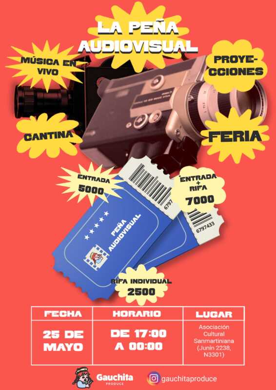La Peña Audiovisual vuelve a Posadas para celebrar el 25 de Mayo con cine y música 4 A4 INFO - 3