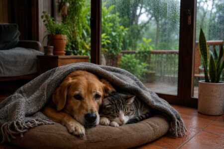 El clima cambiante de Misiones obliga a repensar cómo proteger a perros y gatos durante el invierno.