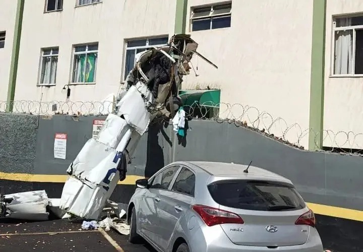 Tragedia aérea en Brasil: una avioneta se estrelló contra un edificio en Belo Horizonte y dejó dos muertos tragedia en Brasil