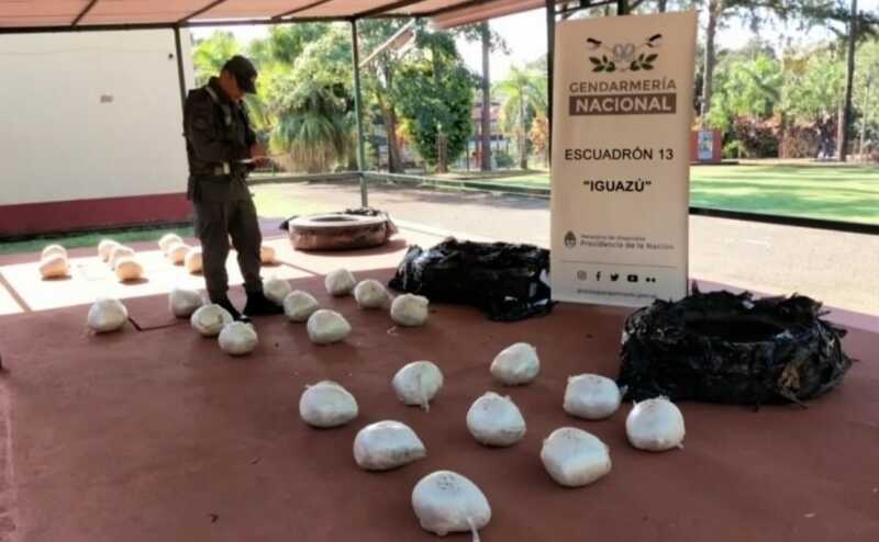 Iguazú gendarmería decomisa marihuana