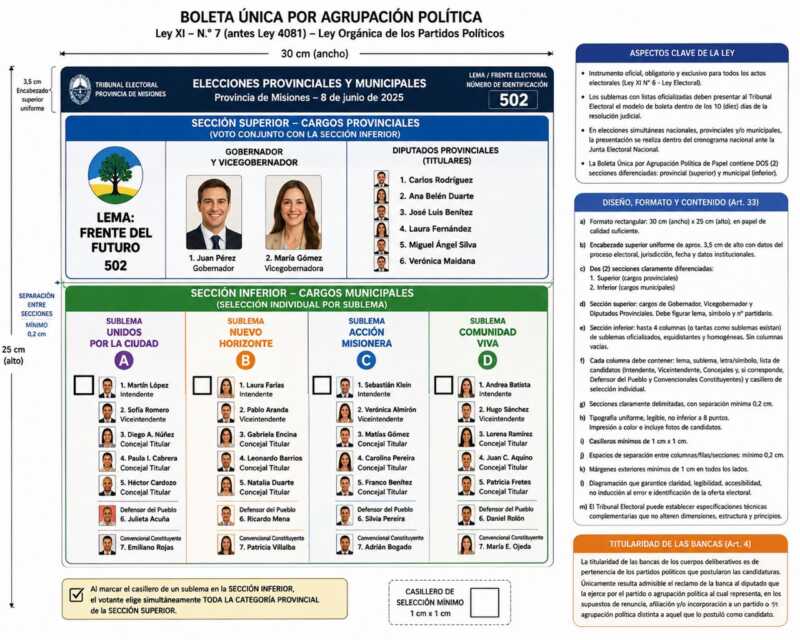 Misiones debate una “boleta única” distinta al modelo que ya funciona en otras provincias 3 boleta unica 3 - 2