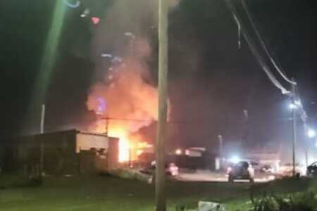 Santa Cruz explosión