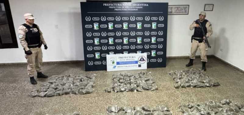 Secuestraron 91 kilos de marihuana valuados en más de $300 millones en Ituzaingó marihuana