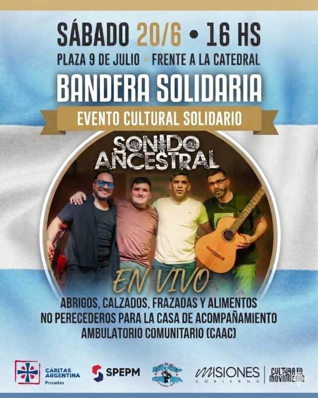 Música y compromiso social: llega Bandera Solidaria a la Plaza 9 de Julio 7 725860864 3514636695366563 6773660386465483798 n - 6