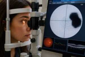 Campo visual: el glaucoma, la diabetes y los ACV pueden provocar pérdida de visión sin síntomas La evaluación del campo visual permite detectar enfermedades oftalmológicas, neurológicas y metabólicas antes de que provoquen daños irreversibles.