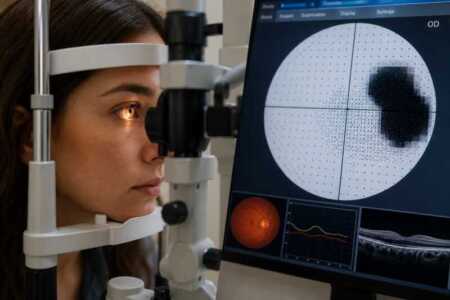 La evaluación del campo visual permite detectar enfermedades oftalmológicas, neurológicas y metabólicas antes de que provoquen daños irreversibles.