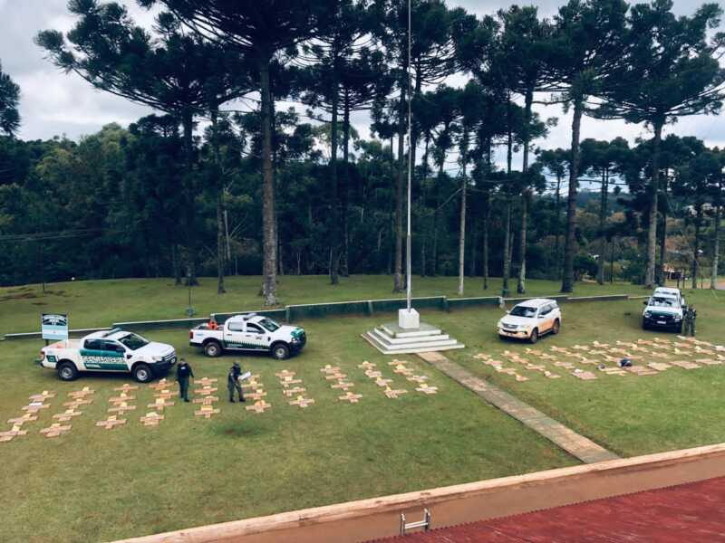Más de 900 kilos de marihuana fueron abandonados tras una fuga en la frontera misionera 2 Casi una tonelada de marihuana cayó en la frontera tras una fallida maniobra de escape