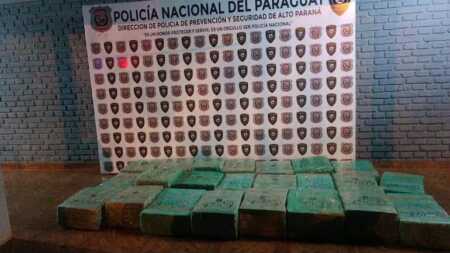 Incautan más de 500 kilos de marihuana en un puerto clandestino de Ciudad del Este este