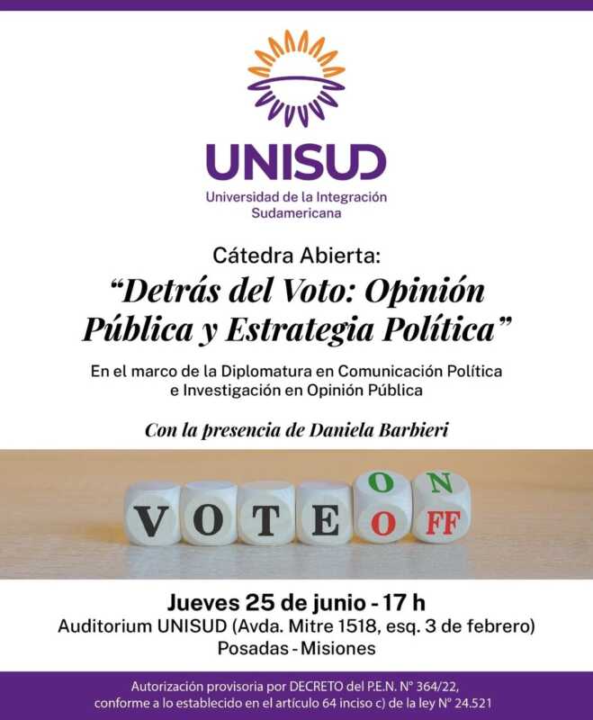 La especialista destacó el valor de la investigación y la planificación estratégica para comprender cómo se forman las decisiones electorales en las democracias contemporáneas.